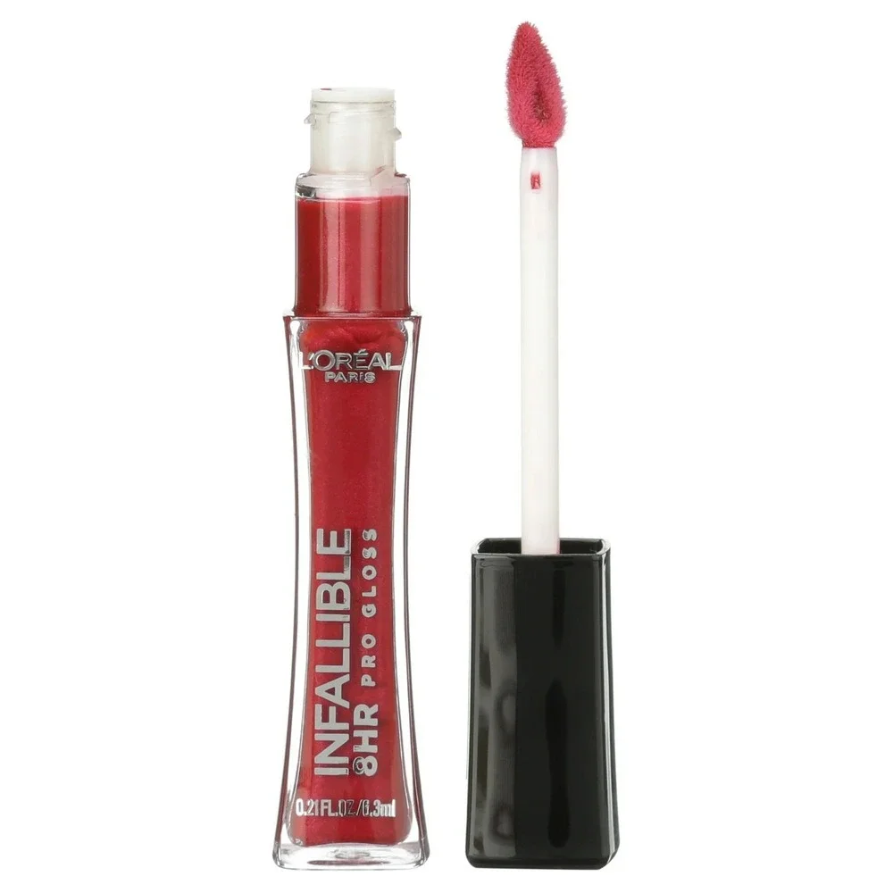 L'Oreal Paris Infallible 8 Hour Liquid Pro Lip Gloss, Hydrating, Rebel Red